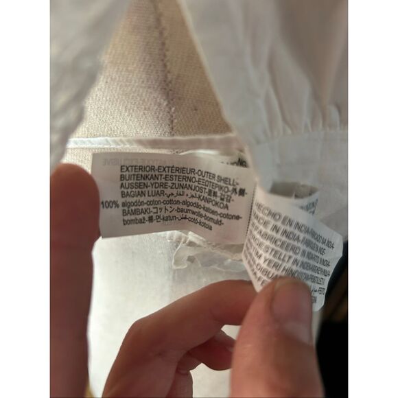 Zara NWT white tank top crop top cut out back size XS - Picture 7 of 7